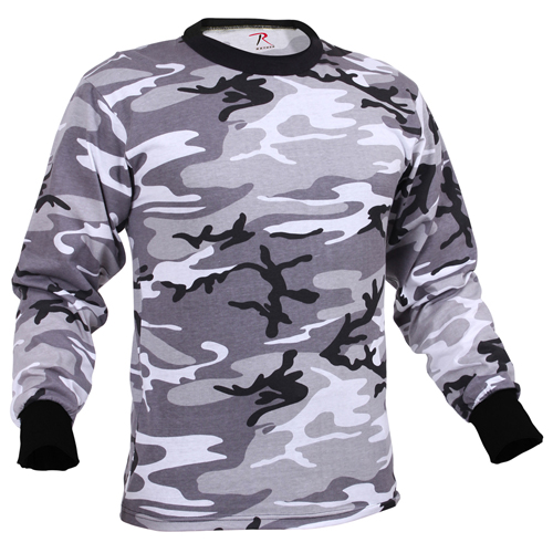 Ultra Force Mens Long Sleeve Camo T-Shirt