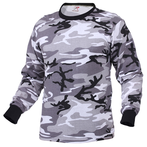 Ultra Force Mens Long Sleeve Camo T-Shirt