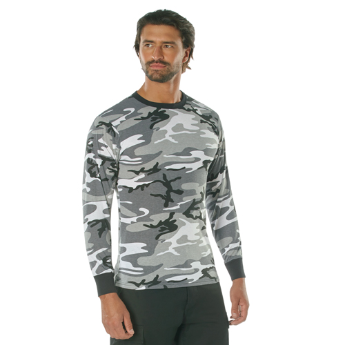 Ultra Force Mens Long Sleeve Camo T-Shirt