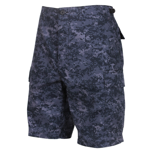 Mens Camo Poly/Cotton BDU Cargo Shorts
