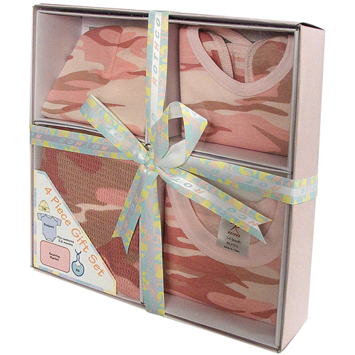 Infant 4 Piece Camo Boxed Gift Set