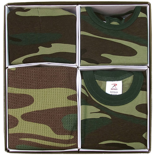 Infant 4 Piece Camo Boxed Gift Set