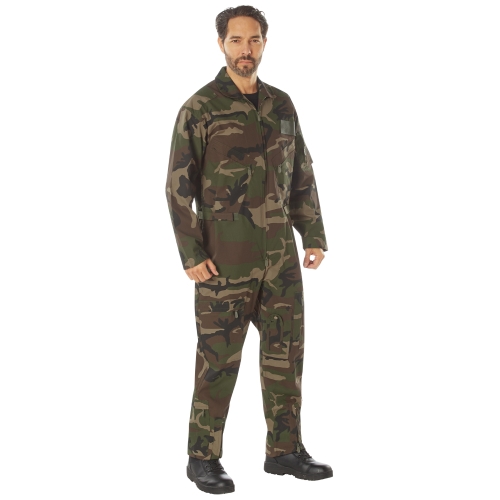 Men's Air Force Style 2 Way Front Zip Flightsuit