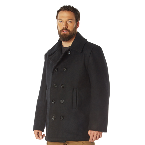 Mens US Navy Type Pea Coat