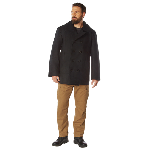 Mens US Navy Type Pea Coat