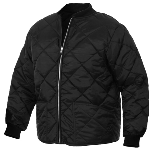 Mens Diamond Nylon Quilted Flight Jacket