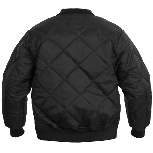 Mens Diamond Nylon Quilted Flight Jacket
