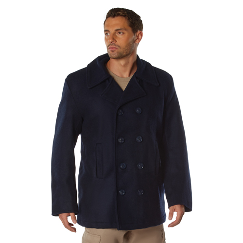 Mens US Navy Type Pea Coat
