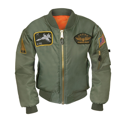 Ultre Force Kids Flight Jacket with Patches