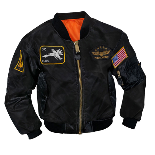Ultre Force Kids Flight Jacket with Patches