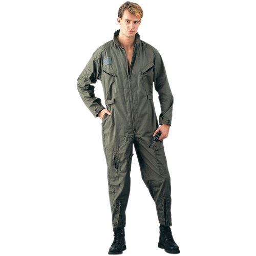 Mens Air Force Style 2 Way Front Zip Flightsuits