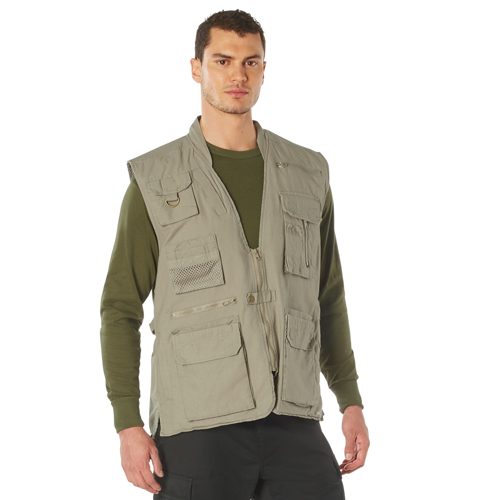 Mens Deluxe Safari Outback Vest