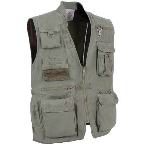 Mens Deluxe Safari Outback Vest