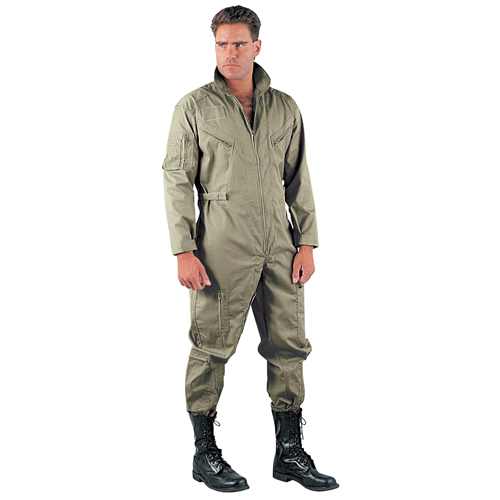 Mens Air Force Style 2 Way Front Zip Flightsuits