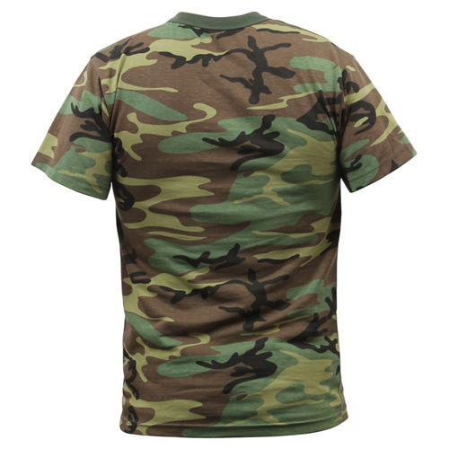 Childrens Woodland Camo Heavyweight T-Shirt