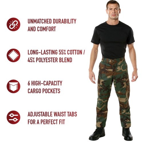 Ultra Force Mens Camo BDU Pant
