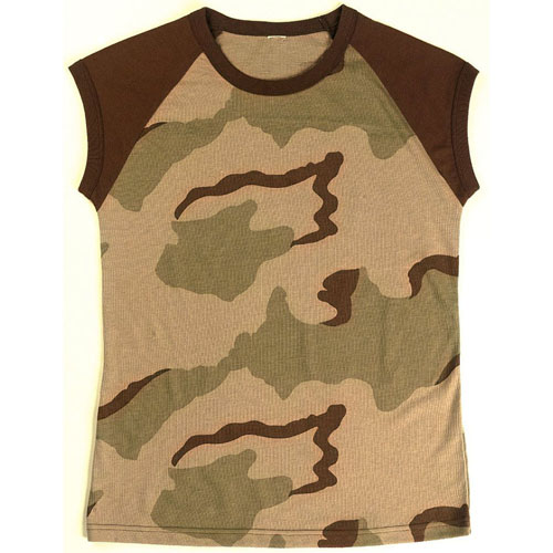 Womens Short Sleeve Camo Raglan T-Shirt