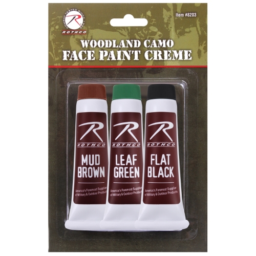 Camouflage Green Face Paint Creme
