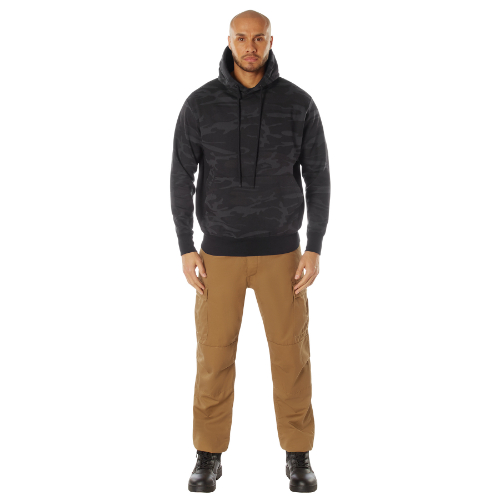 Mens Camo Pullover Hooded Sweatshirt