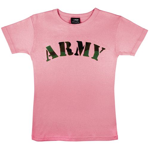 Womens Pink Army T-Shirt