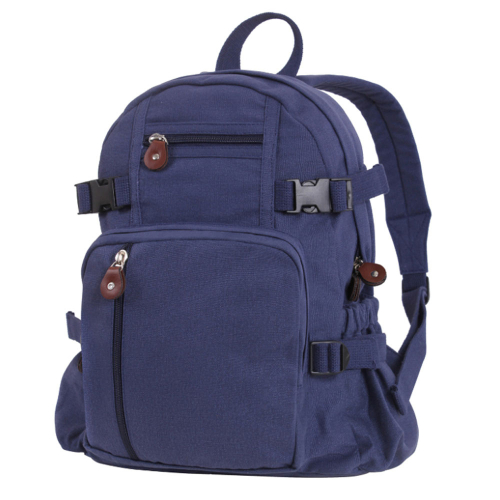 Vintage 24L Canvas Compact Backpack