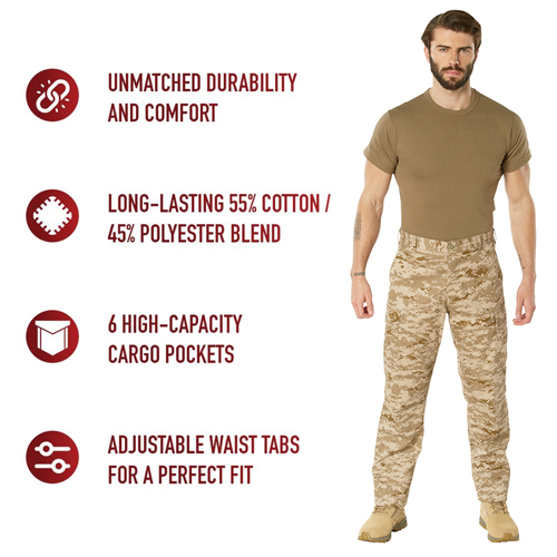 Ultra Force Digital Camo Tactical BDU Uniform Pant