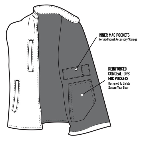 V2 Concealed Carry Soft Shell Vest