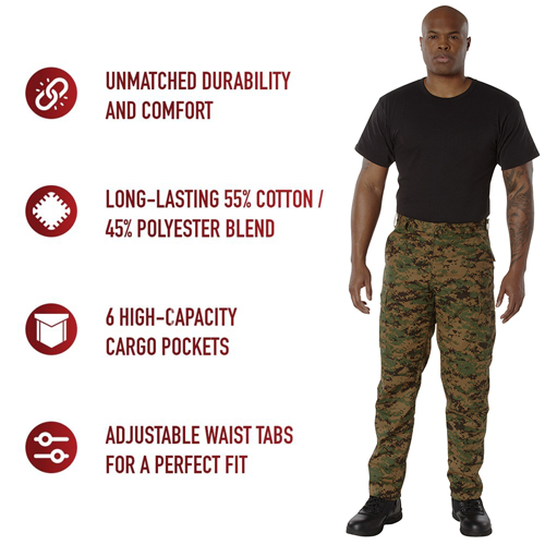 Ultra Force Digital Camo Tactical BDU Uniform Pant