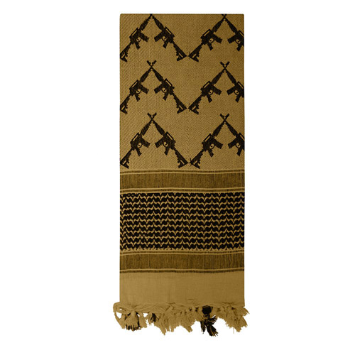 Tactical Desert Keffiyeh Scarf  Crossed Rifles