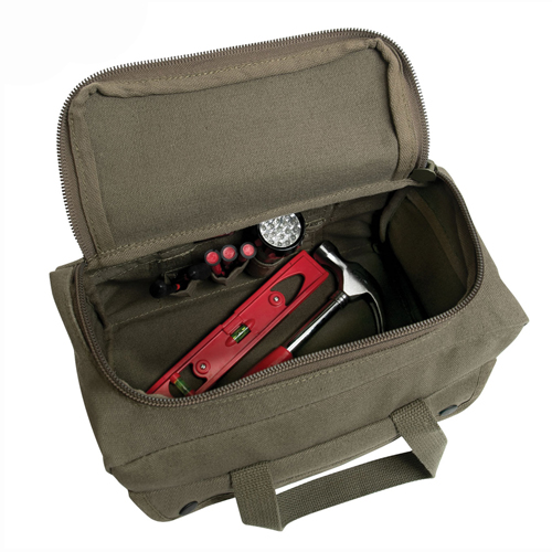 Mechanics Tool Bag with U-Shaped Zipper