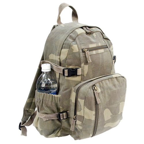 Vintage 24L Canvas Compact Backpack