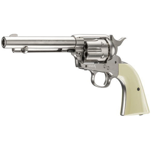 Colt Peacemaker Nickel BB Revolver - Steel BB