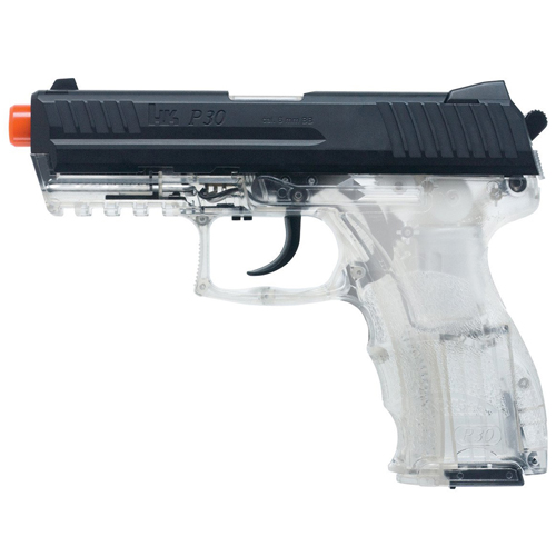 Heckler And Koch Clear P30 Spring W Metal Slide Airsoft Gun