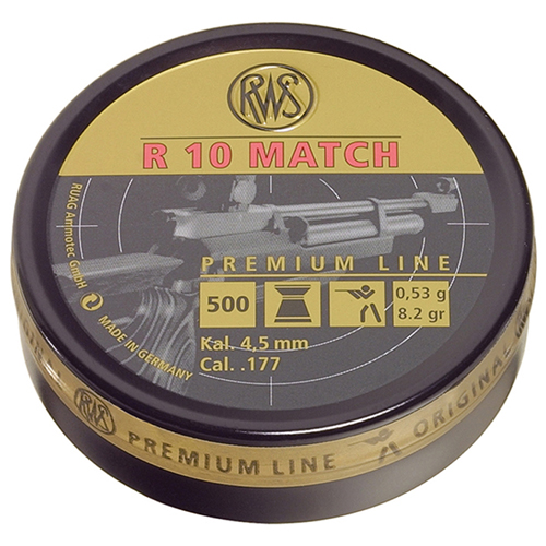 RWS R10 Match Competition 500pc Pellets - .177 Cal