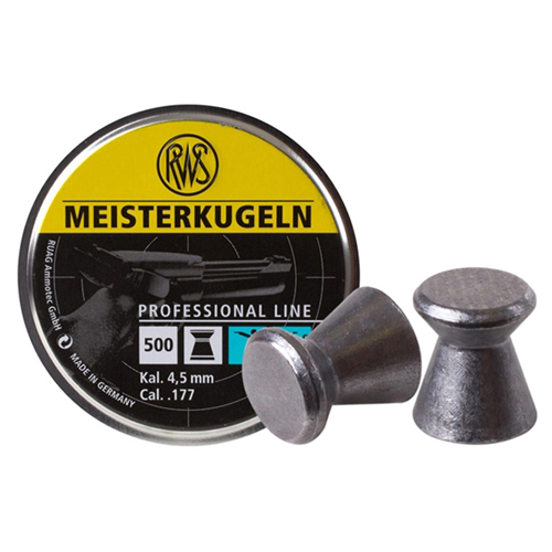 RWS Meisterkugeln .177 Flat Nose Pellets - 500pc 