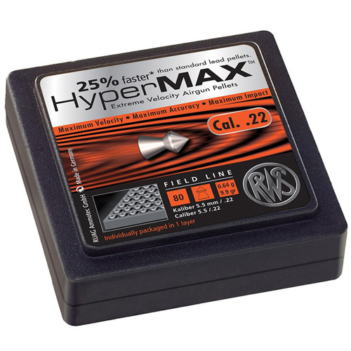 RWS Hypermax Pellets .22 Cal - 80 Count
