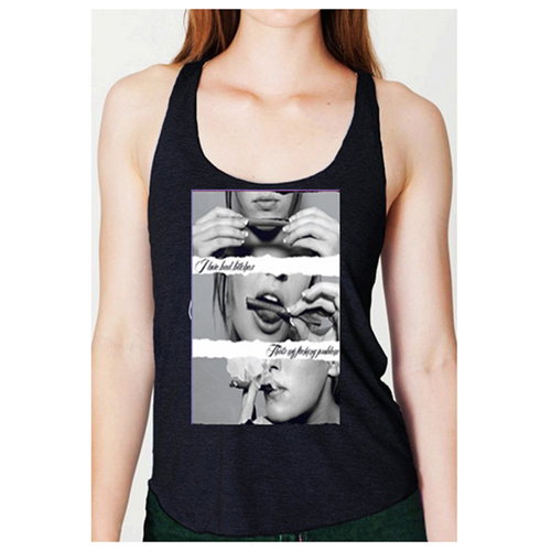 Bad Bitches Black Womens Custom Tank Top