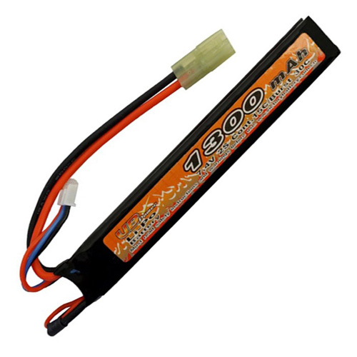 7.4V 1300mAh LiPo Airsoft Mini Battery