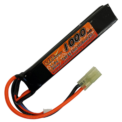 7.4V 1000mAh LiPo Airsoft Battery