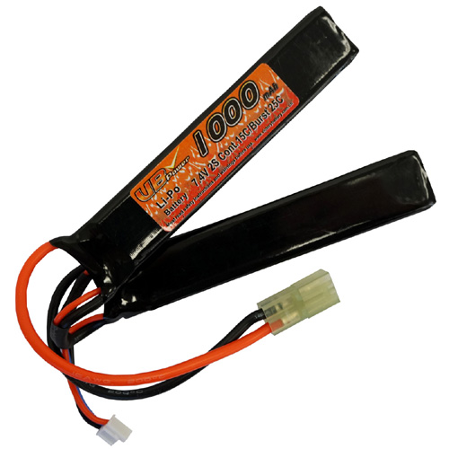 7.4V 1000mAh LiPo Airsoft Battery