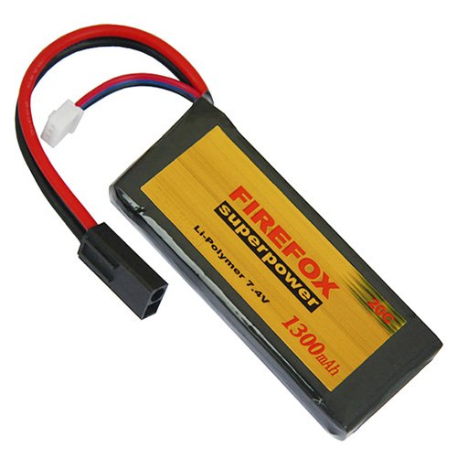 Firefox 7.4V 1300mAh LiPo Airsoft Mini Battery