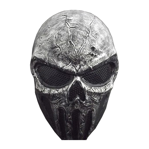 Metal Mesh Skull Punisher Gray Airsoft Mask