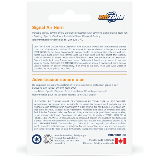 Emzone Signal Air Horn Klaxon Mini 1oz. 46500