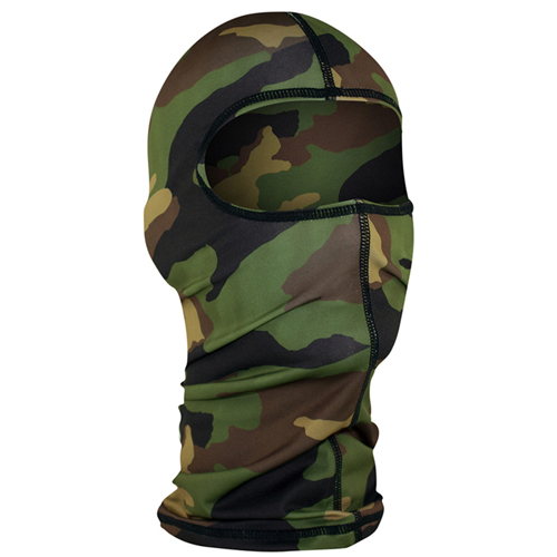 Zan Headgear Polyester Balaclava - Woodland Camo