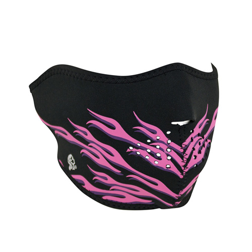 Neoprene Pink Flames 12 Face Mask