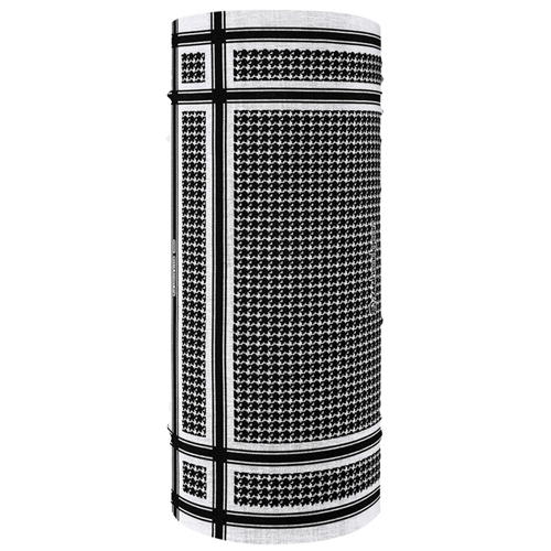 Houndstooth Black and White Reg Polyester and Motley Tube