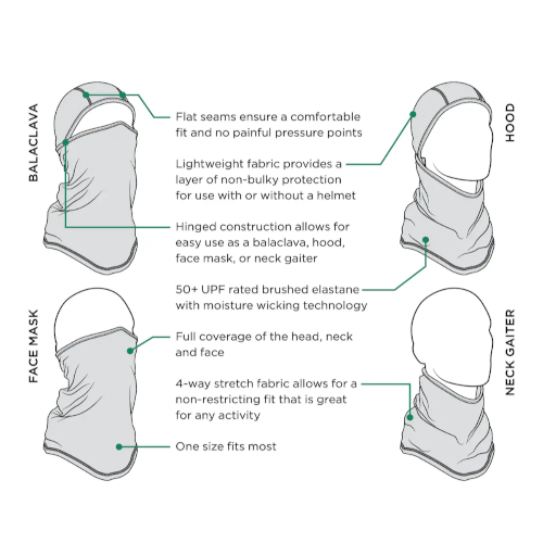 Zanheadgear Convertible Balaclava Sportflex Fleece - WBSF114