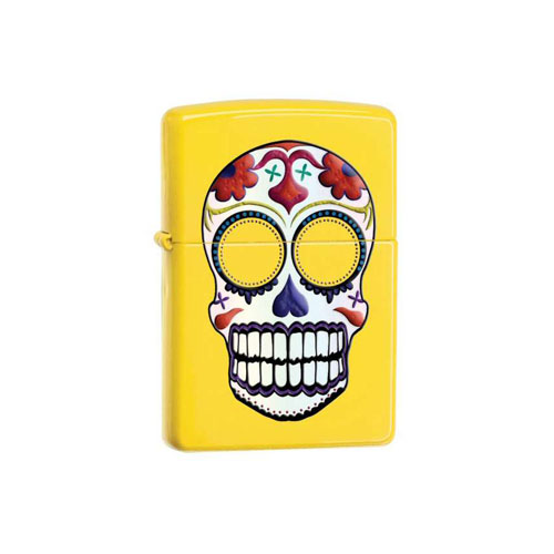 Zippo Day Of The Dead Lemon Matte Lighter