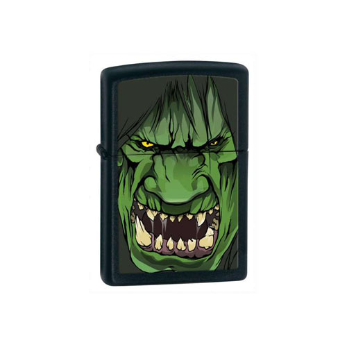 Zippo Angry Ogre Black Matte Lighter