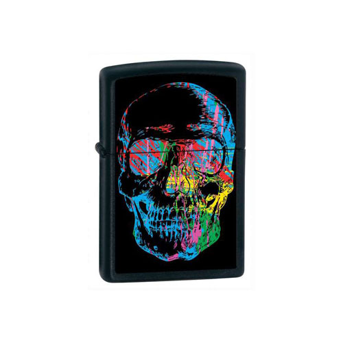 Zippo Skull Black Matte Lighter